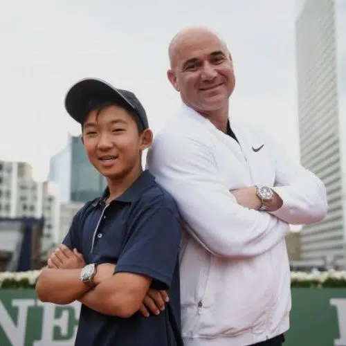 Jeremy Jin meets Andre Agassi