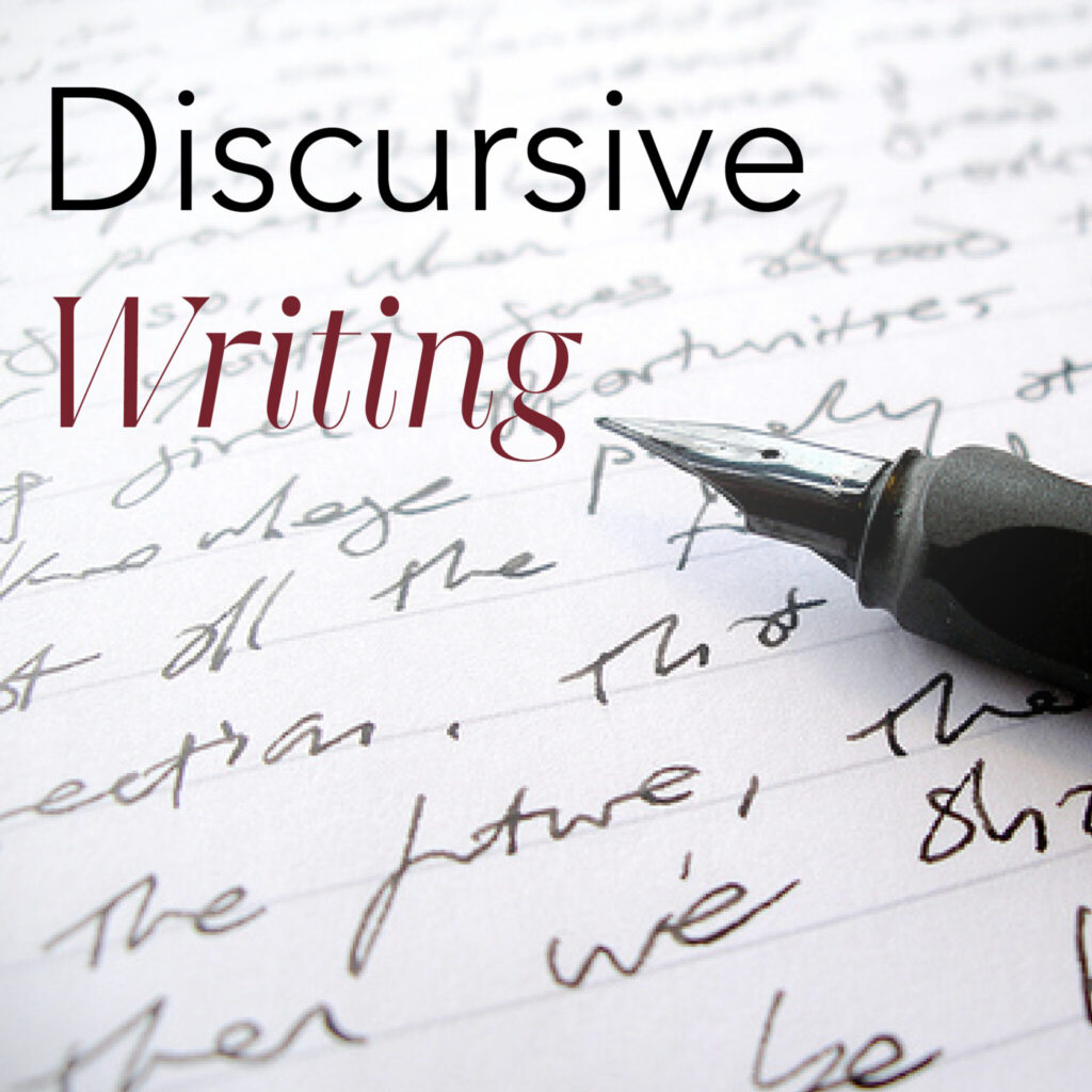 discursive writing jelentése